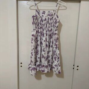 Purple flower Dress
